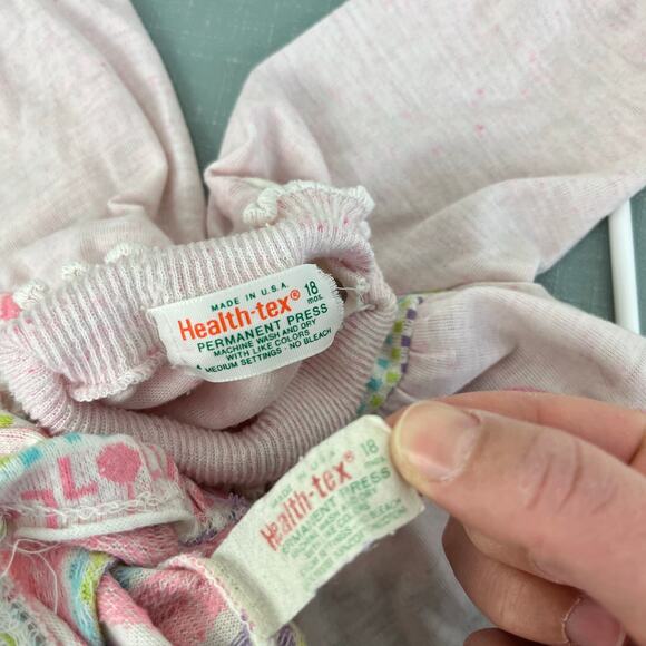 Vintage Healthtex Two Piece Lollipop Outfit 18 Months USA - Picture 8 of 15